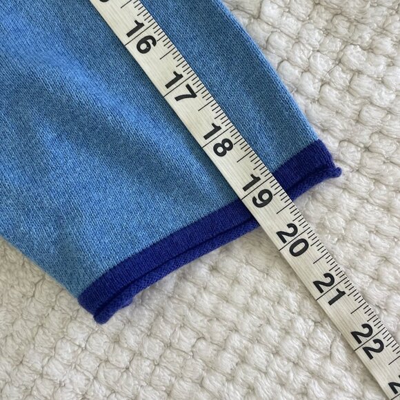 Habitat Clothes To Live Womens Geometric Colorblock Sweater Size XL Blue Cotton - Picture 16 of 16